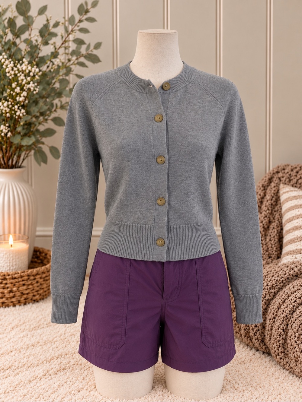 Women’s Orange Kiss Classic Cardigan